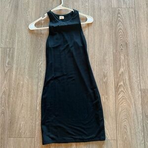 Aritzia Wilfred Free Racerback Mini Dress in Black
